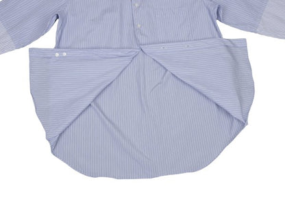 CDG Homme Deux Paneled Stripe Shirt Light Blue White Size M