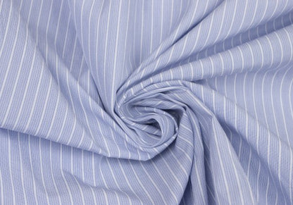 CDG Homme Deux Paneled Stripe Shirt Light Blue White Size M