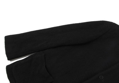 agnes b. homme Wool Blend Pile Stand Collar Jacket Black
