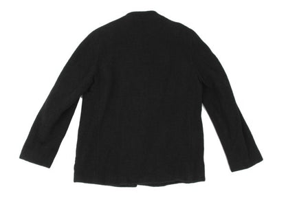 agnes b. homme Wool Blend Pile Stand Collar Jacket Black