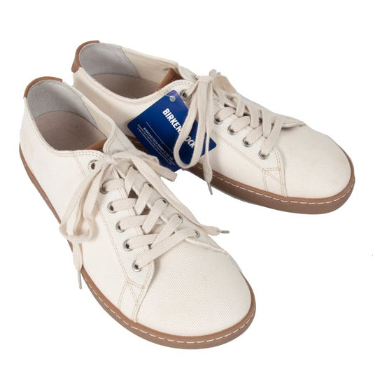 BIRKENSTOCK Arran Canvas Sneakers Off-White Size 26cm