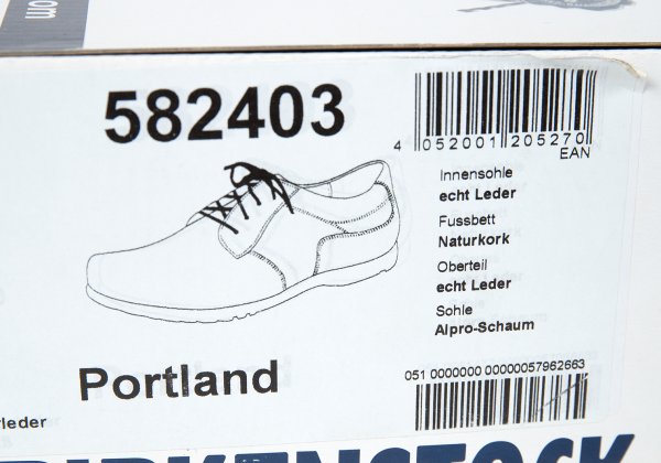 BIRKENSTOCK Portland Leather Sneakers White Size 26cm
