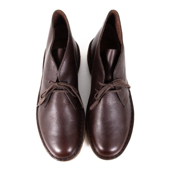 Clarks Brown Leather Desert Chukka Boots Size 25.5cm