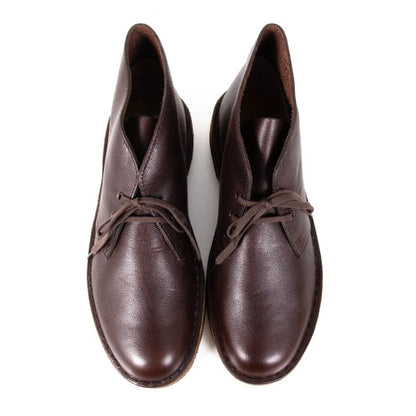Clarks Brown Leather Desert Chukka Boots Size 25.5cm