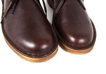 Clarks Brown Leather Desert Chukka Boots Size 25.5cm