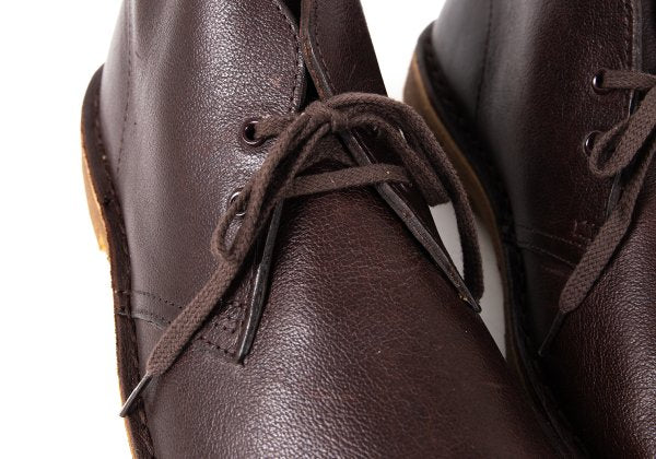 Clarks Brown Leather Desert Chukka Boots Size 25.5cm