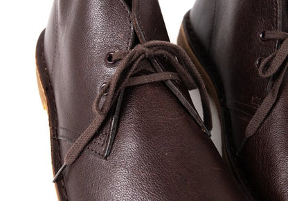 Clarks Brown Leather Desert Chukka Boots Size 25.5cm