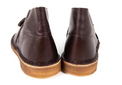 Clarks Brown Leather Desert Chukka Boots Size 25.5cm