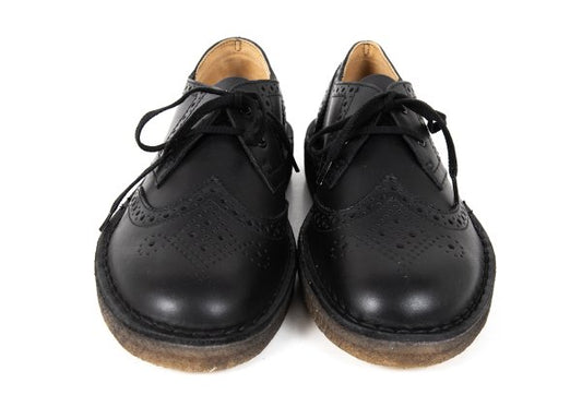 Clarks Khan Brogue Wingtip Shoes Black Size UK7 (26cm)