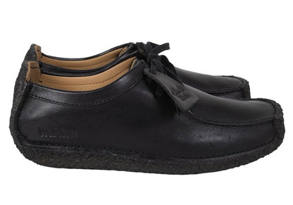 Clarks Natalie Leather Sneakers Black Size UK7 (26cm)