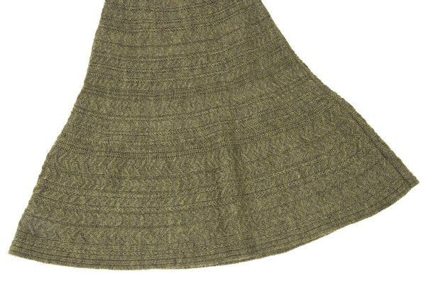 yoshie inaba Wool Cable Knit Midi Skirt Green Size 9
