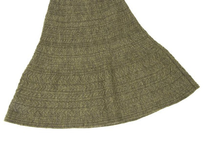 yoshie inaba Wool Cable Knit Midi Skirt Green Size 9
