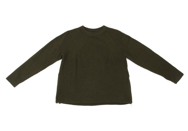 yoshie inaba L'EQUIPE Side Zip Rib Knit Sweater Size 38