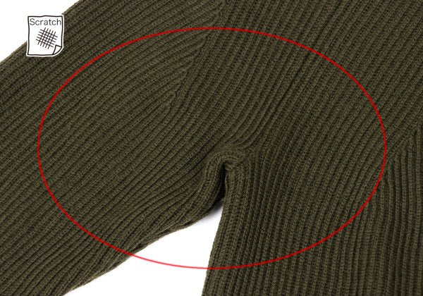 yoshie inaba L'EQUIPE Side Zip Rib Knit Sweater Size 38