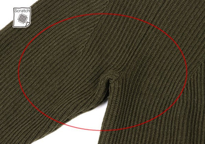 yoshie inaba L'EQUIPE Side Zip Rib Knit Sweater Size 38