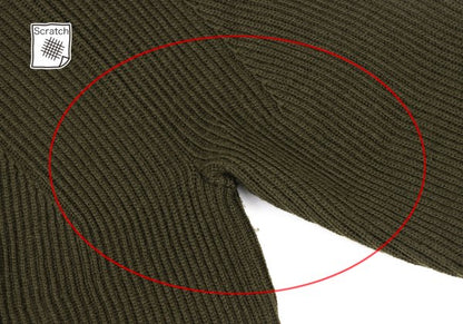 yoshie inaba L'EQUIPE Side Zip Rib Knit Sweater Size 38