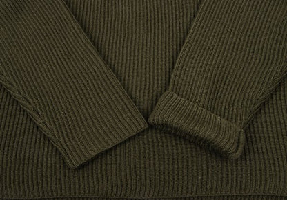 yoshie inaba L'EQUIPE Side Zip Rib Knit Sweater Size 38