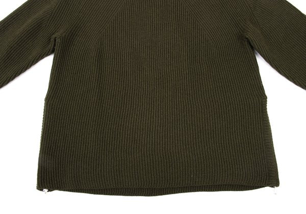 yoshie inaba L'EQUIPE Side Zip Rib Knit Sweater Size 38