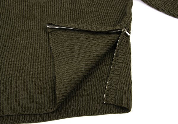 yoshie inaba L'EQUIPE Side Zip Rib Knit Sweater Size 38