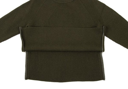 yoshie inaba L'EQUIPE Side Zip Rib Knit Sweater Size 38