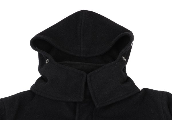 Yohji Yamamoto POUR HOMME 14AW Zip Melton Coat Black Size 1