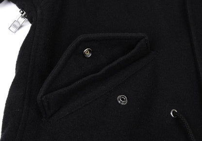 Yohji Yamamoto POUR HOMME 14AW Zip Melton Coat Black Size 1
