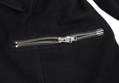Yohji Yamamoto POUR HOMME 14AW Zip Melton Coat Black Size 1