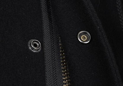 Yohji Yamamoto POUR HOMME 14AW Zip Melton Coat Black Size 1