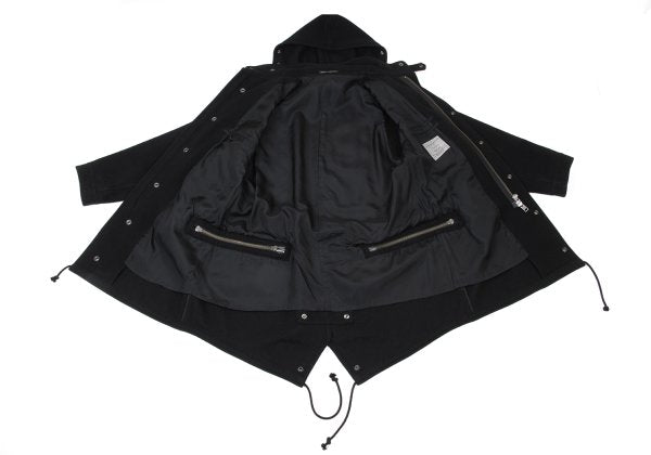 Yohji Yamamoto POUR HOMME 14AW Zip Melton Coat Black Size 1