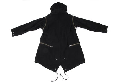 Yohji Yamamoto POUR HOMME 14AW Zip Melton Coat Black Size 1