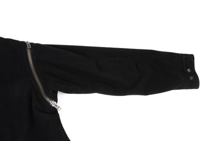 Yohji Yamamoto POUR HOMME 14AW Zip Melton Coat Black Size 1