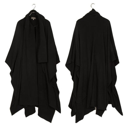 Yohji Yamamoto POUR HOMME 12AW Cotton Mantle Black Sweatshirt Size 3