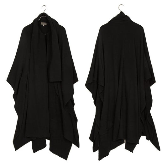 Yohji Yamamoto POUR HOMME 12AW Cotton Mantle Black Sweatshirt Size 3