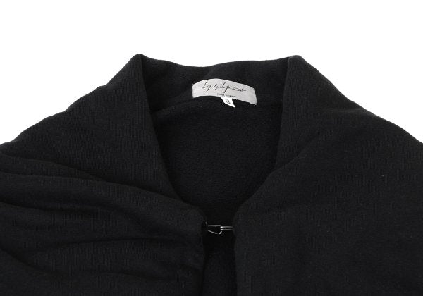 Yohji Yamamoto POUR HOMME 12AW Cotton Mantle Black Sweatshirt Size 3