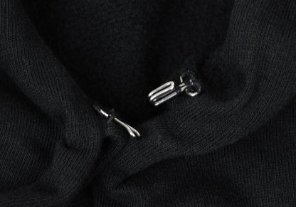 Yohji Yamamoto POUR HOMME 12AW Cotton Mantle Black Sweatshirt Size 3