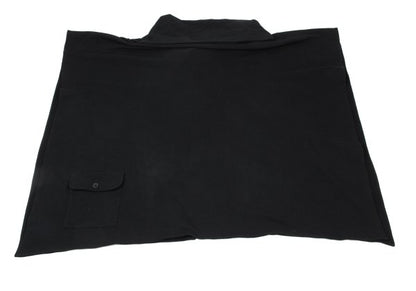 Yohji Yamamoto POUR HOMME 12AW Cotton Mantle Black Sweatshirt Size 3