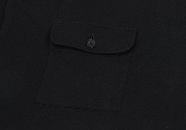 Yohji Yamamoto POUR HOMME 12AW Cotton Mantle Black Sweatshirt Size 3