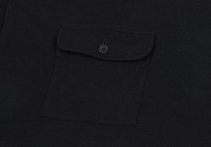 Yohji Yamamoto POUR HOMME 12AW Cotton Mantle Black Sweatshirt Size 3