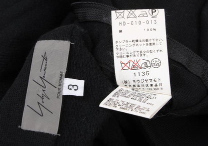 Yohji Yamamoto POUR HOMME 12AW Cotton Mantle Black Sweatshirt Size 3
