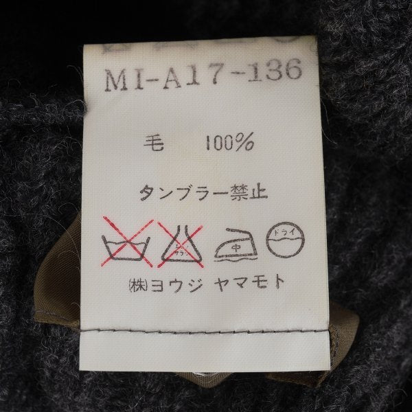 Y's for men Wool Knit Beret Gray