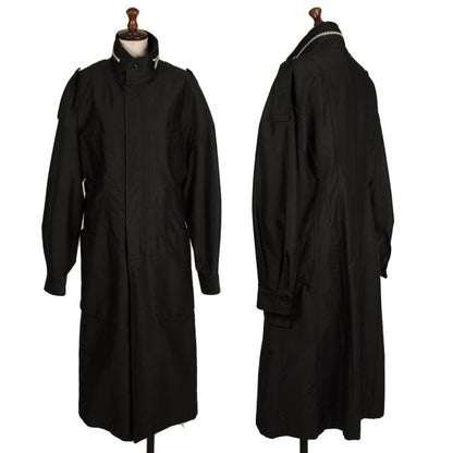 Y's.... 22AW Cotton Back Cut-off Double Coat Black Size 2
