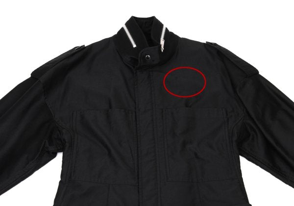 Y's.... 22AW Cotton Back Cut-off Double Coat Black Size 2