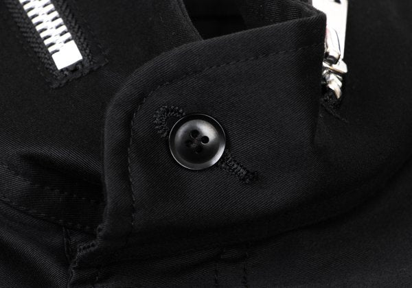 Y's.... 22AW Cotton Back Cut-off Double Coat Black Size 2