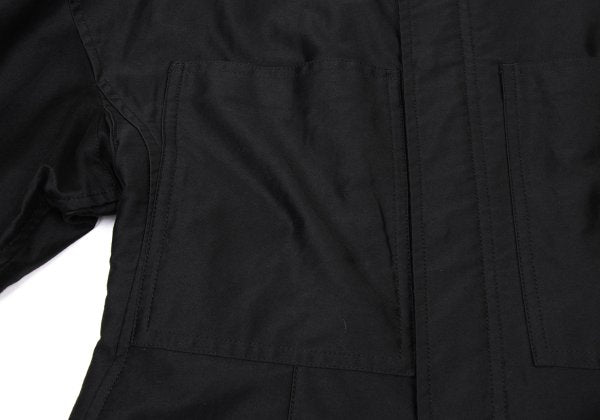 Y's.... 22AW Cotton Back Cut-off Double Coat Black Size 2