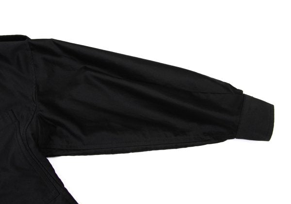 Y's.... 22AW Cotton Back Cut-off Double Coat Black Size 2