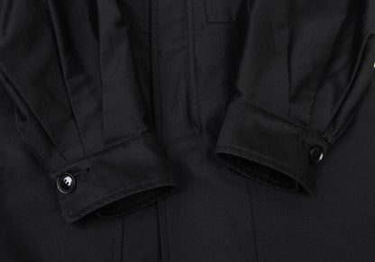 Y's.... 22AW Cotton Back Cut-off Double Coat Black Size 2