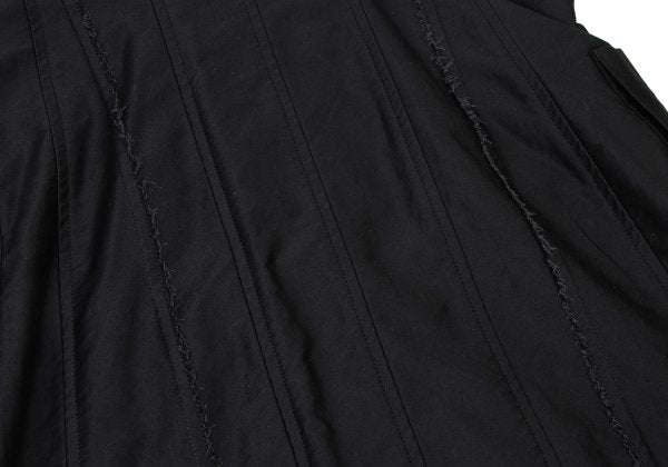 Y's.... 22AW Cotton Back Cut-off Double Coat Black Size 2