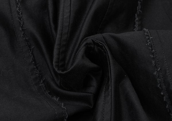 Y's.... 22AW Cotton Back Cut-off Double Coat Black Size 2