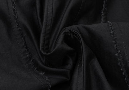 Y's.... 22AW Cotton Back Cut-off Double Coat Black Size 2