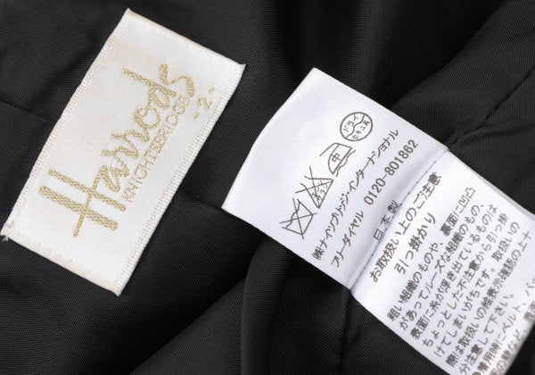 Harrods Fringe Taping Lame Tweed Jacket Black Size 2